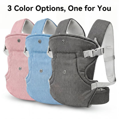 RUPOUN Baby Carrier, Convertible Soft & Cool Baby Carrier, 4-Position, Blue, for Child, Infant, Newborn