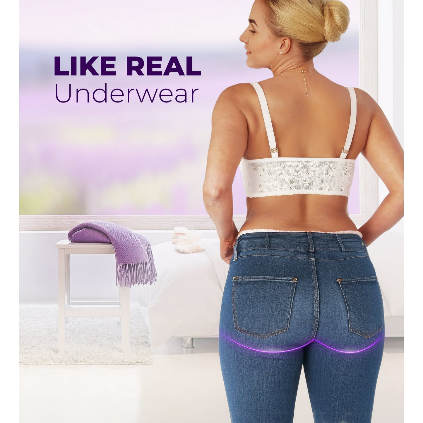 Bokyan Adult Incontinence Underwear for Women,Postpartum Bladder Leak Underwear,Disposable,S/M,32 Ct