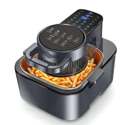 Casualife 8 in 1 Air Fryer 6 Qt Capacity, Compact Countertop with Nonstick Basket, 400F Air Crisp