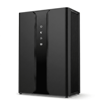 Reelexia Home Dehumidifier with 100 oz Large Water Tank, 1000 sq.ft Dehumidifiers for Bathroom, with Relaxing Ambient Light,Black