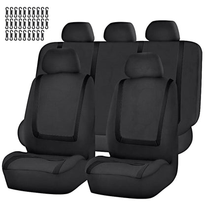 Floray Polyester Car Seat Covers Full Set - Universal Fit for Cars, SUVs, and Trucks