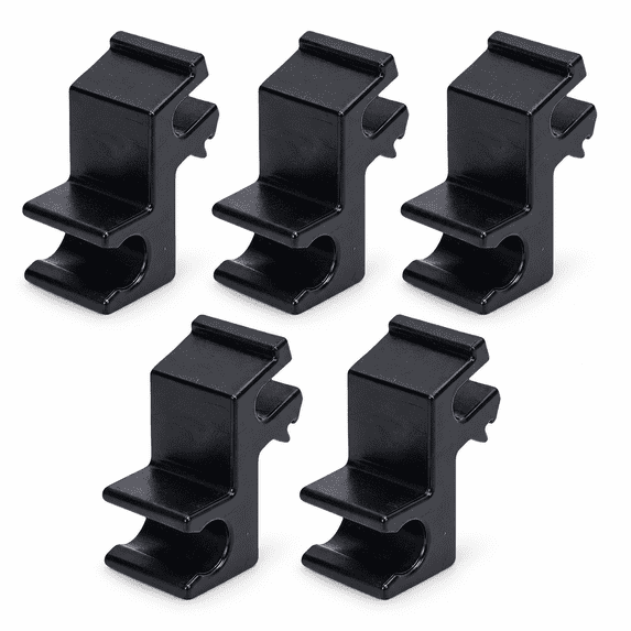 GigBu 5-Pack Tonneau Cover Prop Rod Clips, Replacement for Hard Folding Truck Bed Covers, Plastic