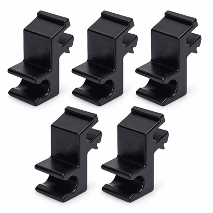 GigBu 5-Pack Tonneau Cover Prop Rod Clips, Replacement for Hard Folding Truck Bed Covers, Plastic
