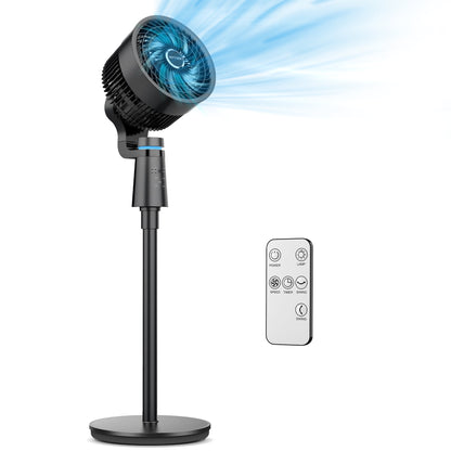 NFTIGB Pedestal Fans with Remote,75°+75° Oscillating Air Circulator Fan, 3 Speeds 3 Modes, 2025 New
