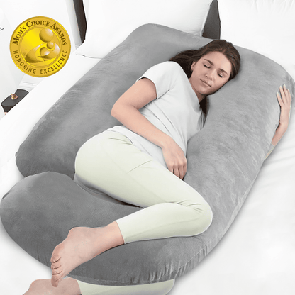 RUPOUN Pregnancy Pillow U Shaped Full Body Soft Maternity Pillow 70 Inch with Removable Velvet Cover