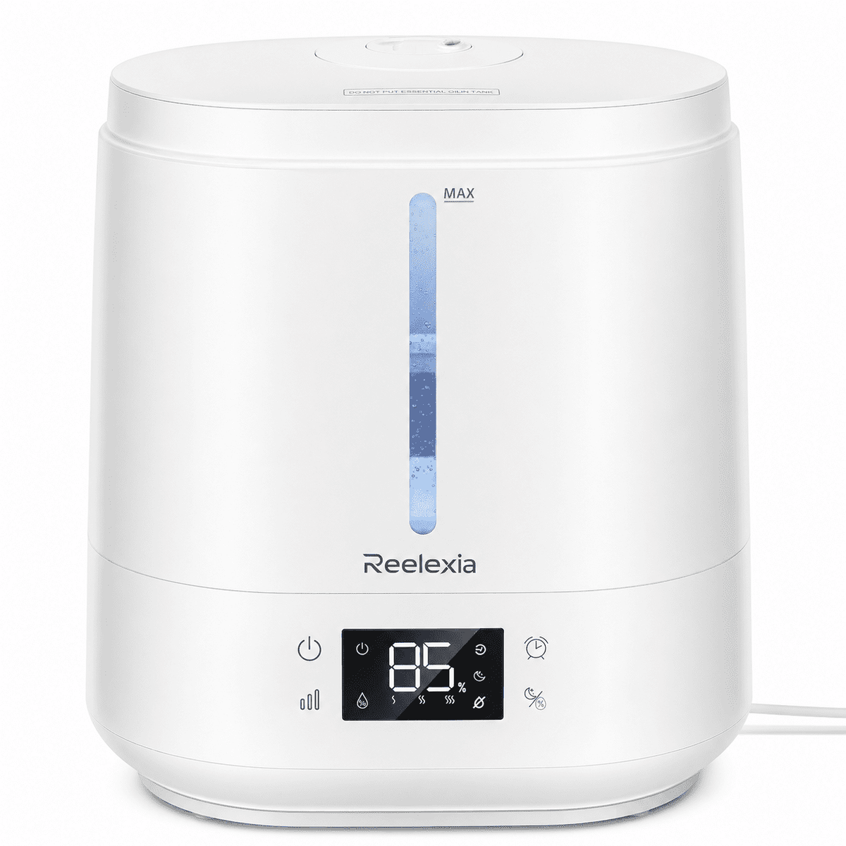 Reelexia 6L Top Fill Humidifiers for Bedroom, Desk Quiet Supersized Cool Mist Humidifiers for Large Room, Air Humidifier for Home, Night Light, Ultrasonic