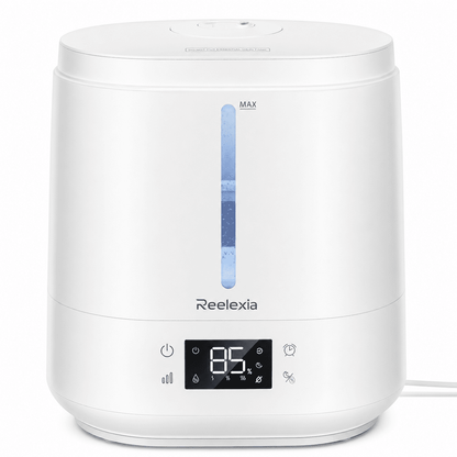 Reelexia 6L Top Fill Humidifiers for Bedroom, Desk Quiet Supersized Cool Mist Humidifiers for Large Room, Air Humidifier for Home, Night Light, Ultrasonic