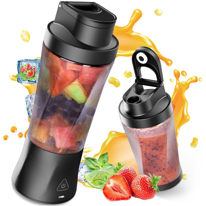Suodoka Fit Compact Personal Blender, 24 Oz Portable Blender for Smoothies, Shakes, Cordless Powerful Blending, with Leakproof-Lid