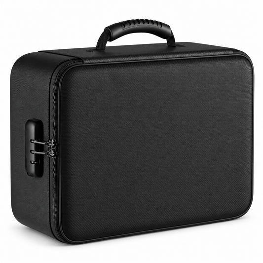 YWXZZYF Fireproof Document Box with Lock Fiberglass Water Proof Safe Storage Case 14.57 in / 37 cm