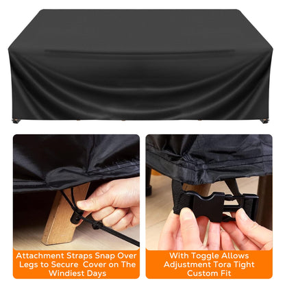 OHHANI Patio Furniture Covers Waterproof Outdoor Couch Sectional Sofa Set Cover 108" x 82" x 28"