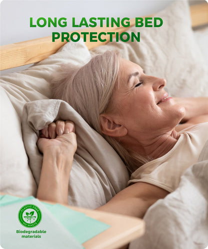 BOKYAN Bed Pads for Incontinence Disposable, 36 x 36 Waterproof Underpads, Maximum Absorbent Unisex Large Chucks Pad, Bed Liners Chux for Adults, Kids and Pets, XXL (50 Count)