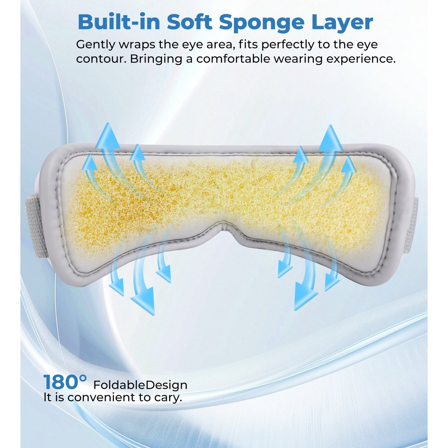 BOKYAN Eye Massager with Air Compression for Eye Relax Care, Heated Eye Mask with Bluetooth Music, Fathers Day Birthday Gifts for Mom Dad Women Men