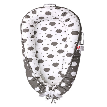 Rupoun Baby Lounger for Newborn Boys and Girls, Portable Infant Nest, Gray