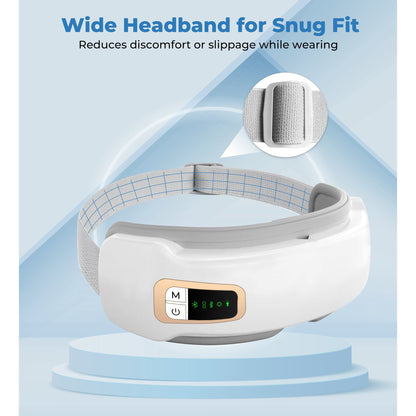 BOKYAN Eye Massager with Air Compression for Eye Relax Care, Heated Eye Mask with Bluetooth Music, Fathers Day Birthday Gifts for Mom Dad Women Men