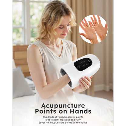 BOKYAN Cordless Hand Massager with Heat and Compression, Warming Massage for Finger and Palm Comfort, Ideal Gift
