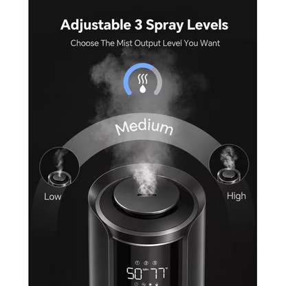 Cool Mist Air Humidifiers for Large Room Bedroom, Top-Fill Tank, Auto Mode, Aroma Box