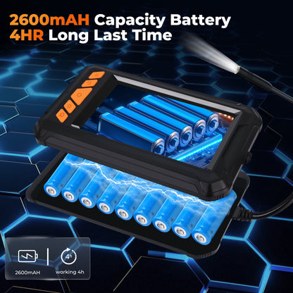 Floray 1080P HD Borescope Endoscope Camera with Light, IP67 Waterproof Snake Camera, 16.5ft Cable, 2600mAh Battery Long Lasting