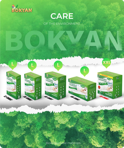 BOKYAN Bed Pads for Incontinence Disposable, 36 x 36 Waterproof Underpads, Maximum Absorbent Unisex Large Chucks Pad, Bed Liners Chux for Adults, Kids and Pets, XXL (50 Count)