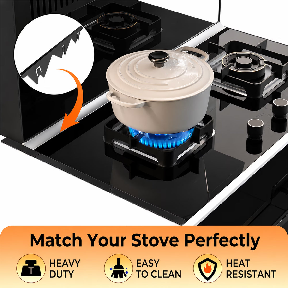 LZSDS Stove Gap Covers 2 Pack Stainless Steel, Telescoping Range Gap Filler 13.8-27.5 in Heat Resistant for Kitchen Oven