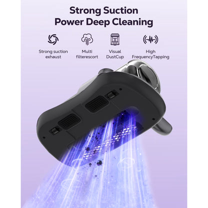 FVSA Mattress Vacuum Cleaner with UV Sanitizing & 8000Pa Suction, Cordless Handheld Bed Vac for Dust Mites, Pet Hair on Sofa, Couch, Fabric