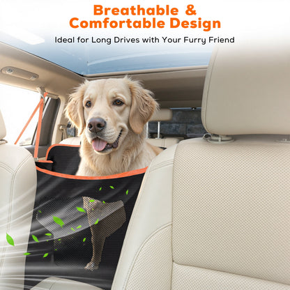 Tolobeve Dog Car Seat Cover for Pets 100% Waterproof Seat Cover Hammock Heavy Duty Scratch Proof Non Slip Durable Soft Back Seat Covers for Cars Trucks and SUVs