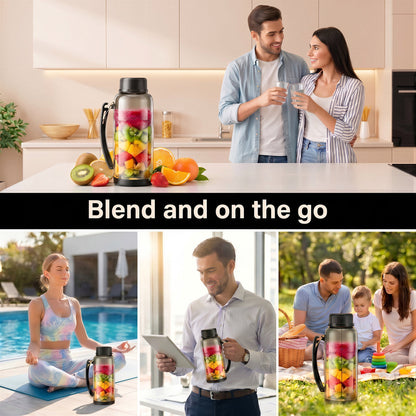 Casualife 22oz Portable Blender for Shakes and Smoothies, BPA-Free Personal Juicer with Pulse Mode, 6-Leaf Blades & Nut Grinder Cup