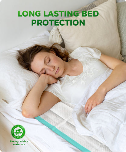 BOKYAN Disposable Underpads, 23 x 36 Disposable Incontinence Bed Pads for Adults, Puppy Pads, 60 Count