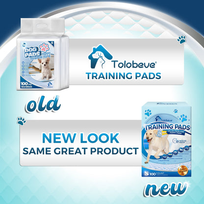 Tolobeve Training Pads, Dog & Puppy Pads,S, 13x18 in,100 Count,Disposable Dog Pee Pads