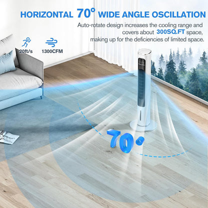 39inch Digital 3 Speed High Velocity Tower Fan w/Remote Control