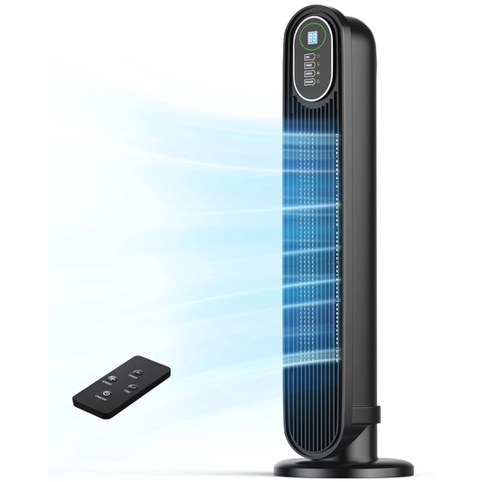 NFTIGB Tower Fan for Home, Oscillating Quiet Fans with Remote, 9H Timer, 3 Speeds, 30inch, Black, 2026, New