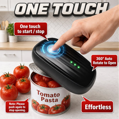 Suodoka Electric Can Opener, USB Rechargeable Automatic Can Opener with Smooth Edge, Hands-Free Magnetic Lid Opener for Seniors with Arthritis